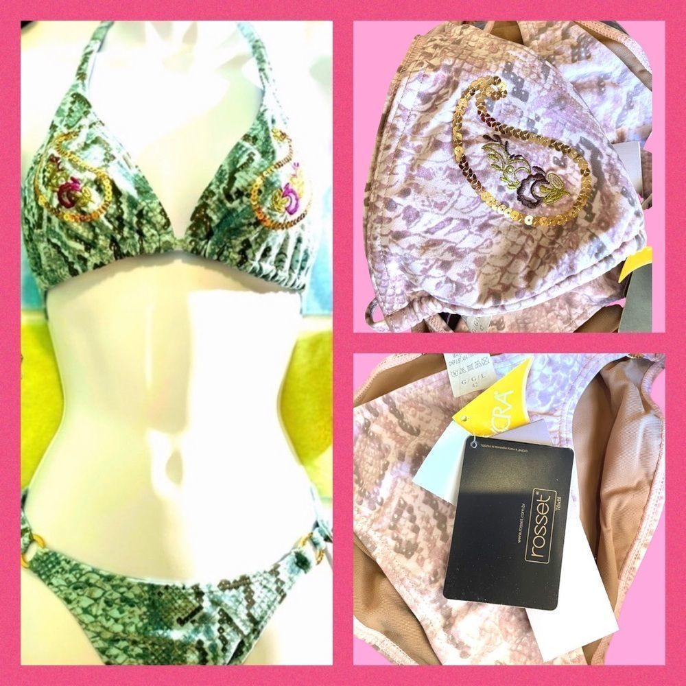 Pink Sequin bikini